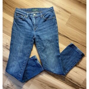 Lauren Ralph Lauren Classic Straight Leg Jeans Medium Wash Blue Denim Size 6